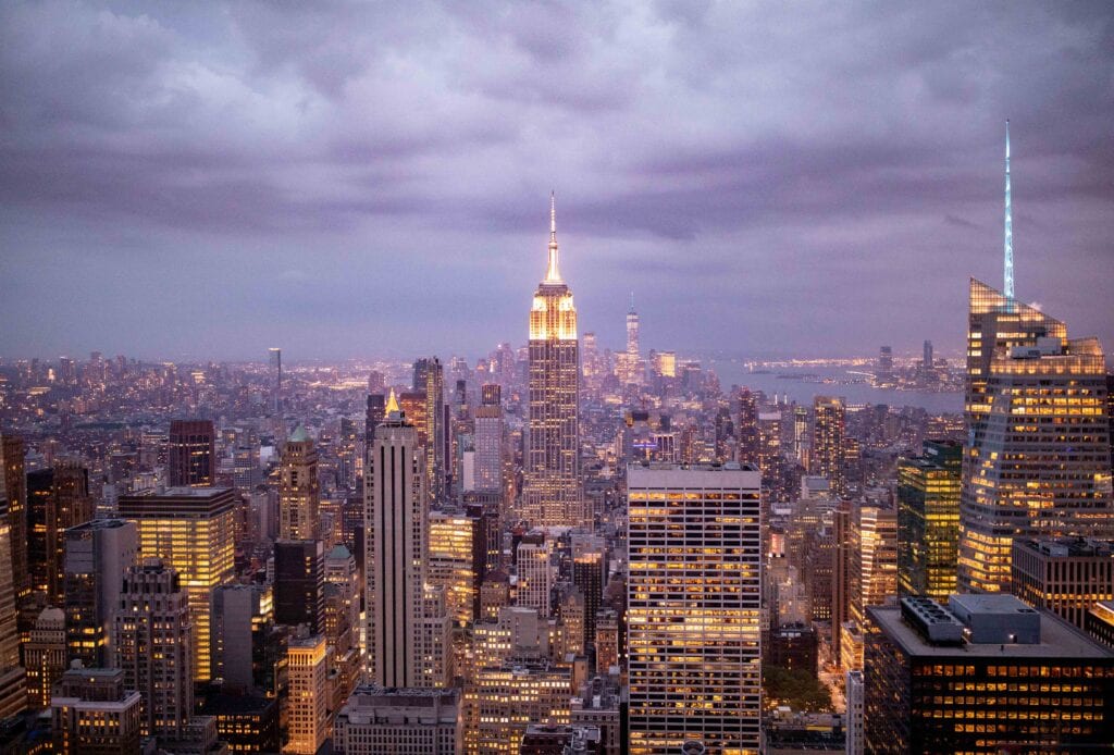 NYC skyline view from Top of the Rock