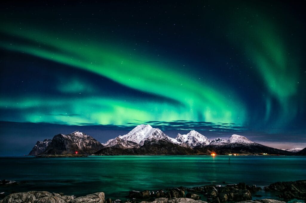 Northern lights in Norway.